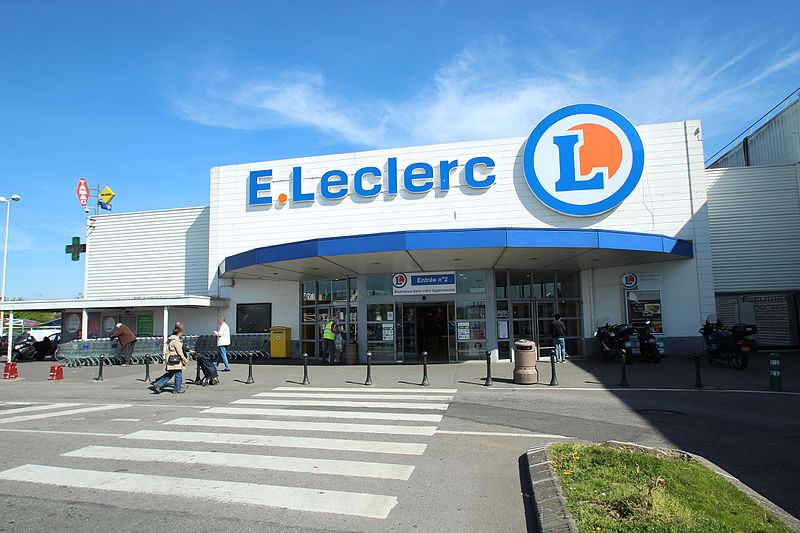 Façade du magasin Leclerc